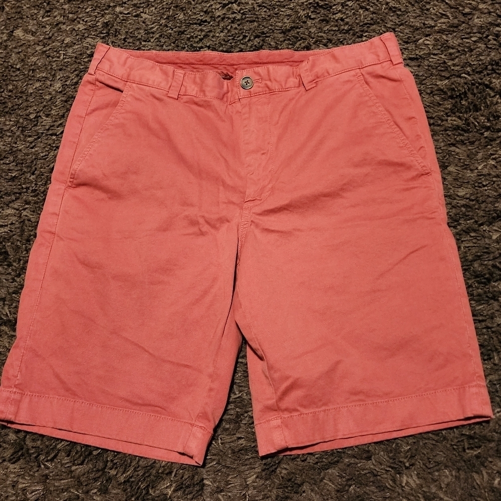 BROOKS BROTHERS Salmon Flat Panel Men's Chino Walking Short Sz. 34